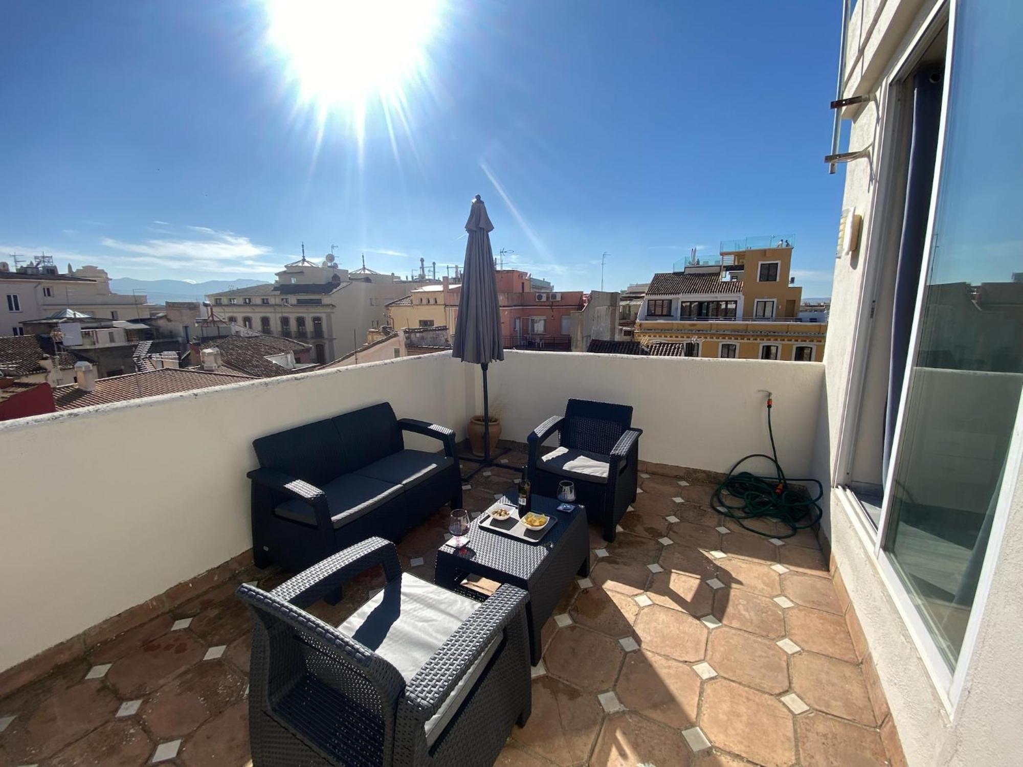 Atico Con Vistas En Granada Centro Apartment Exterior foto